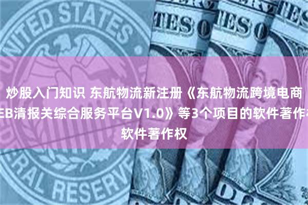 炒股入门知识 东航物流新注册《东航物流跨境电商CEB清报关综合服务平台V1.0》等3个项目的软件著作权