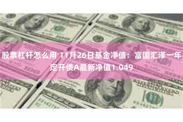 股票杠杆怎么用 11月26日基金净值：富国汇泽一年定开债A最新净值1.049